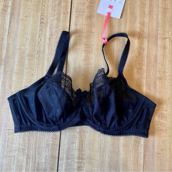 PANACHE Cleo Marcie Bra Balconette Black Lace NWT - Picture 1 of 8